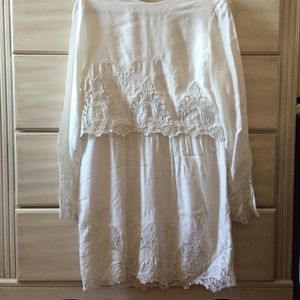 White Long Sleeve Dress by The Jetset Diaries